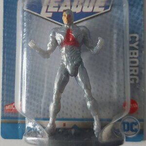 2021 Mattel DC Justice League CYBORG Micro Collection 3 Inch Mini Action Figure